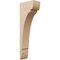 Ekena Millwork 5"W x 10"D x 30"H Thin Olympic Rough Cedar Woodgrain TimberThane Corbel, Primed Tan CORUR05X10X30OLYRCPR - alternate 1